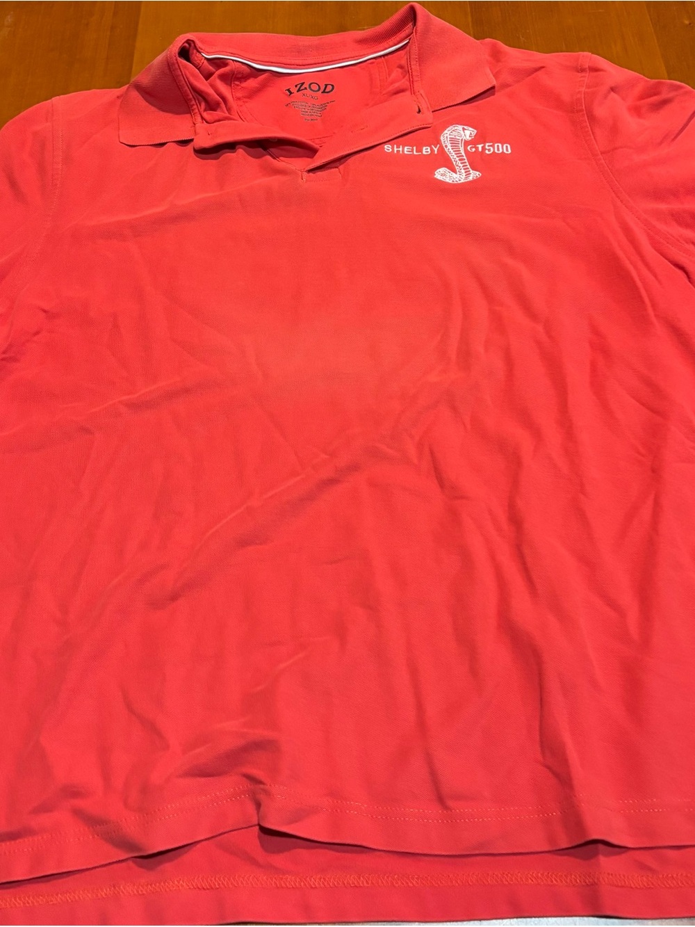 Izod Coral Red Shelby GT500 Polo Shirt